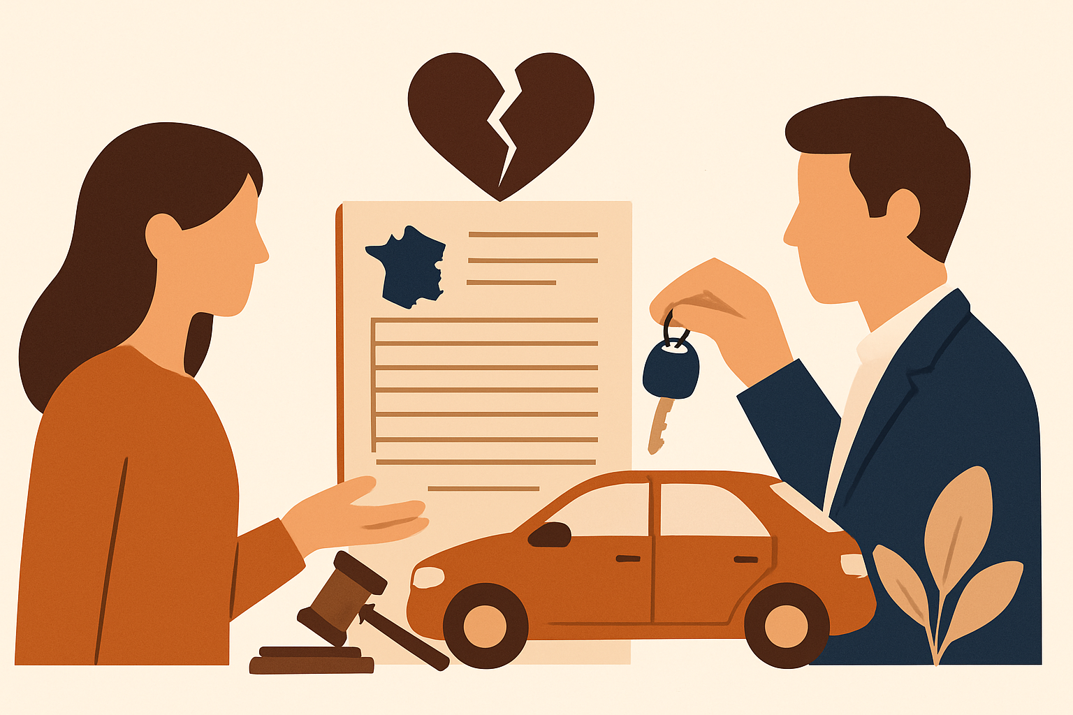 Carte grise et divorce : démarches et transfert 2026