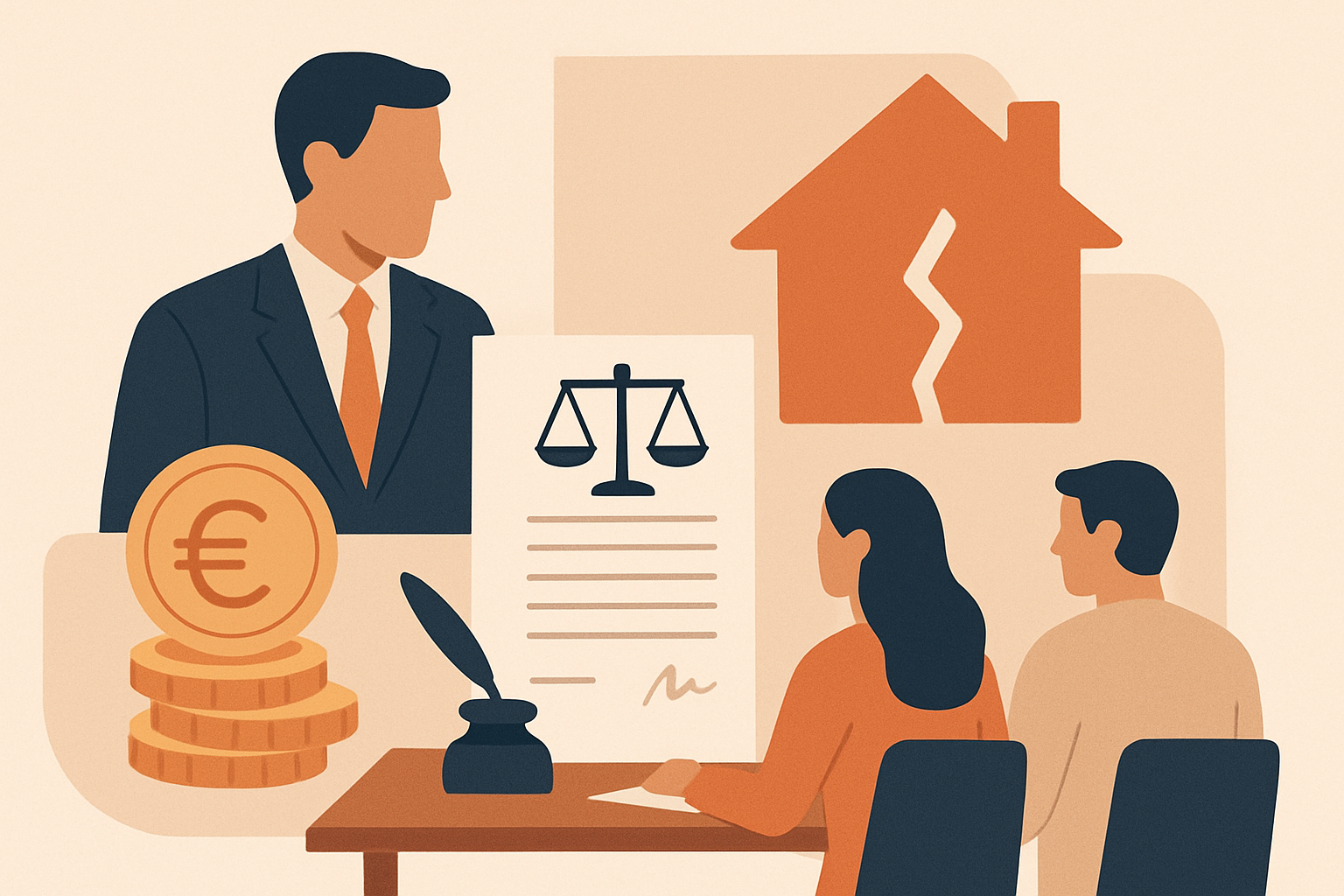 Coût du notaire dans un divorce par consentement mutuel 2026