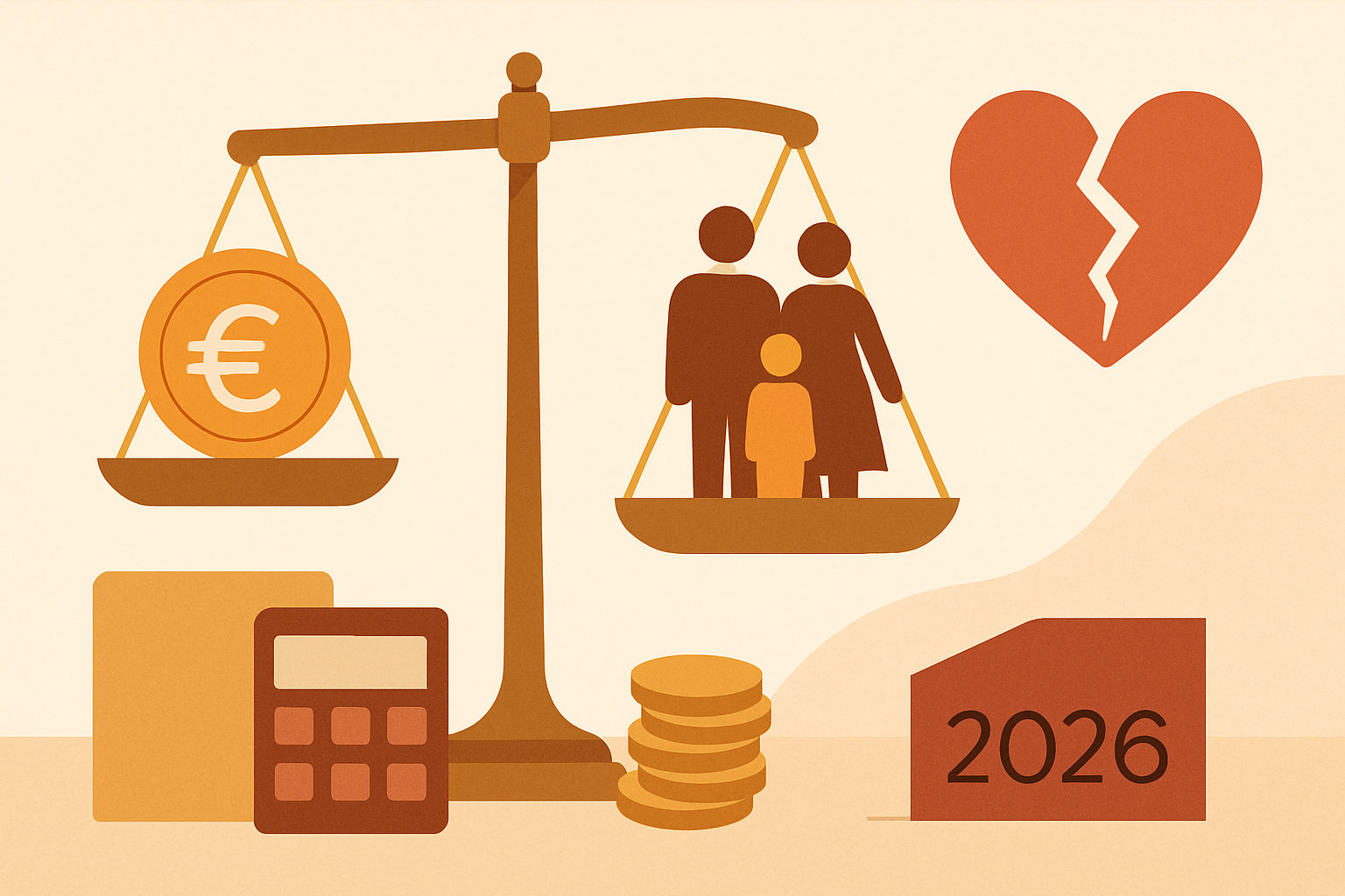 Coût réel d'un divorce amiable en 2026 : prix complet