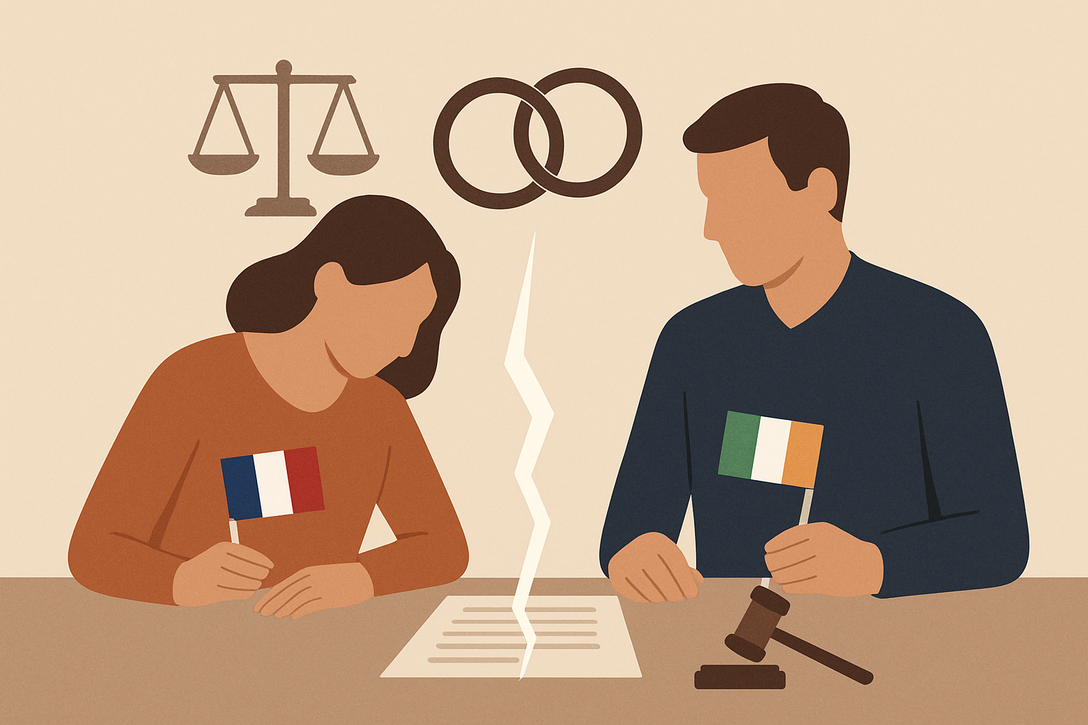 Divorce amiable couple franco-étranger : quel droit applicable ?