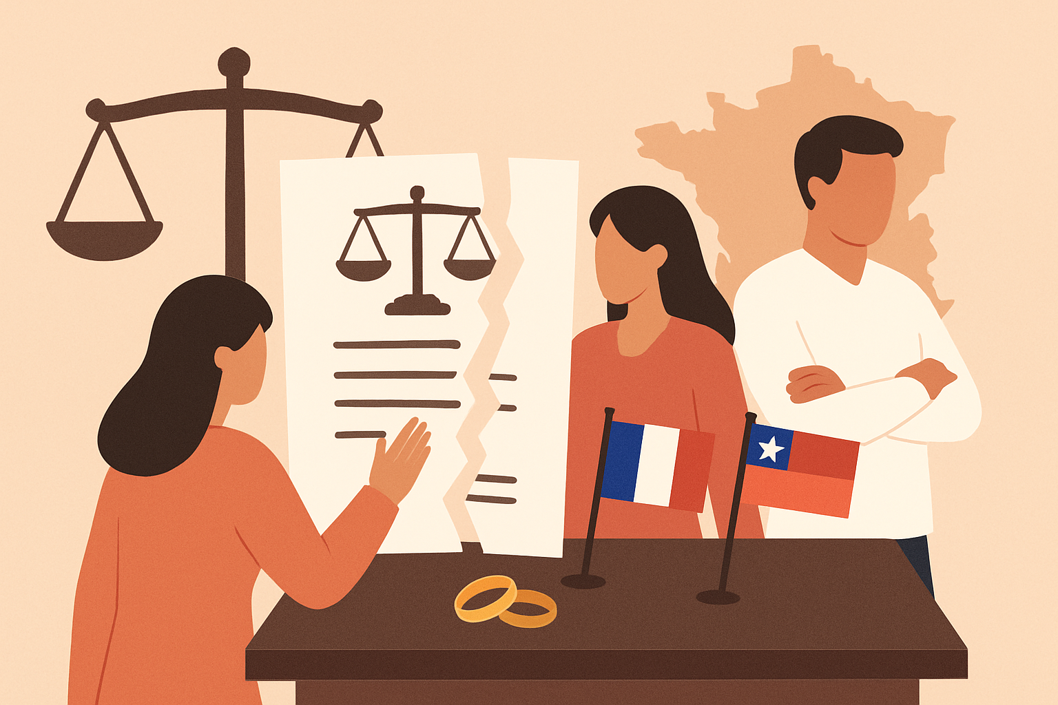 Divorce amiable couple franco-étranger : quel droit en 2026 ?