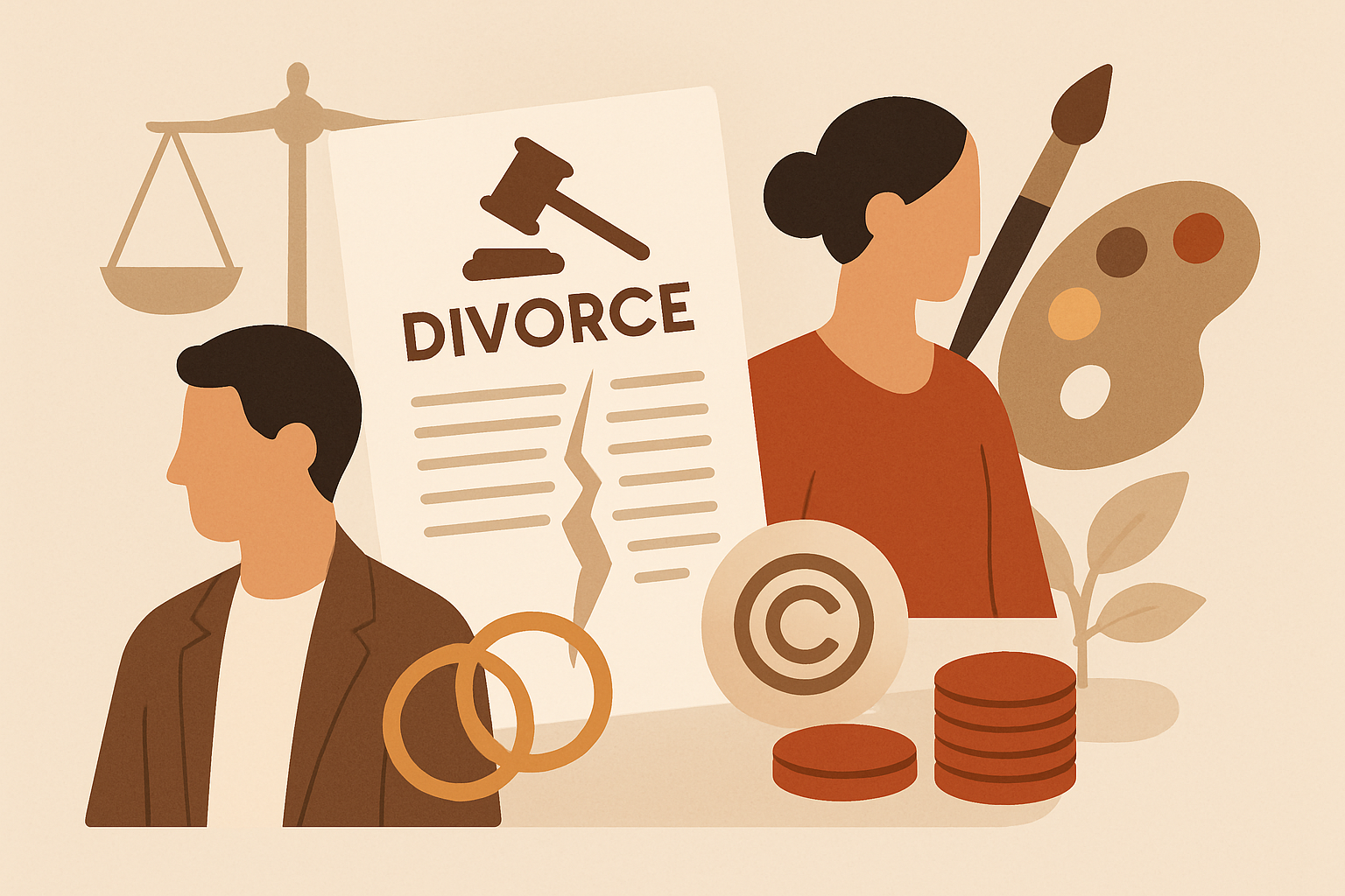 Divorce amiable et droits d'auteur : guide artiste 2026
