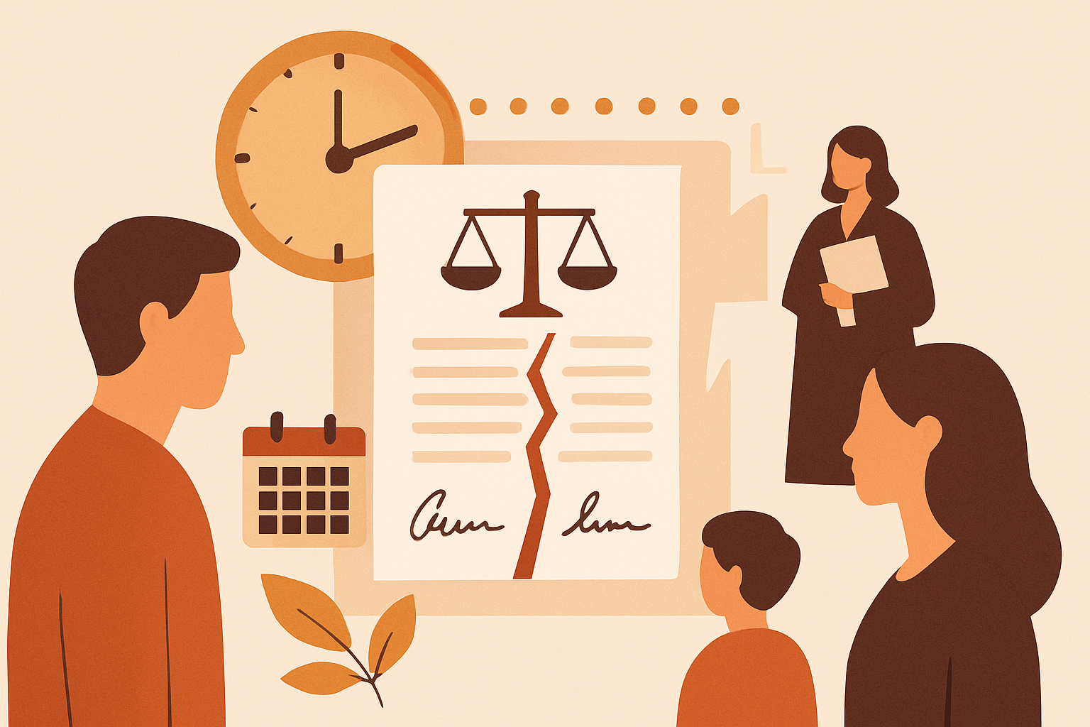 Divorce amiable : timeline complète de la procédure 2026