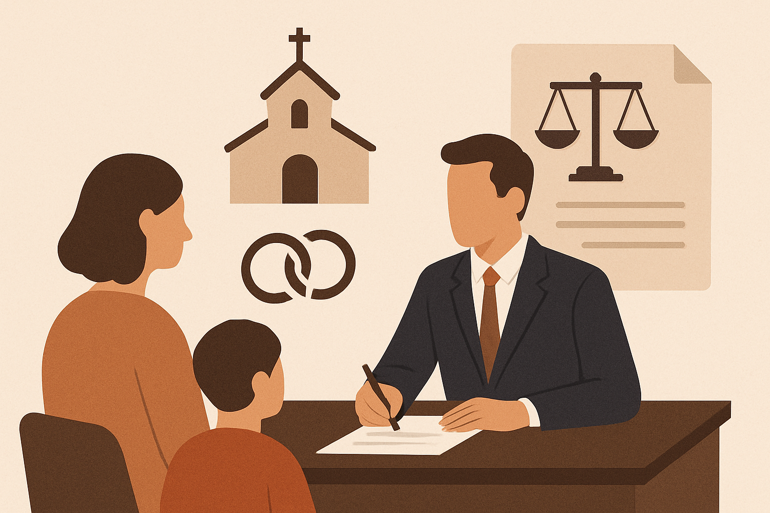 Divorce après mariage religieux : implications civiles 2026