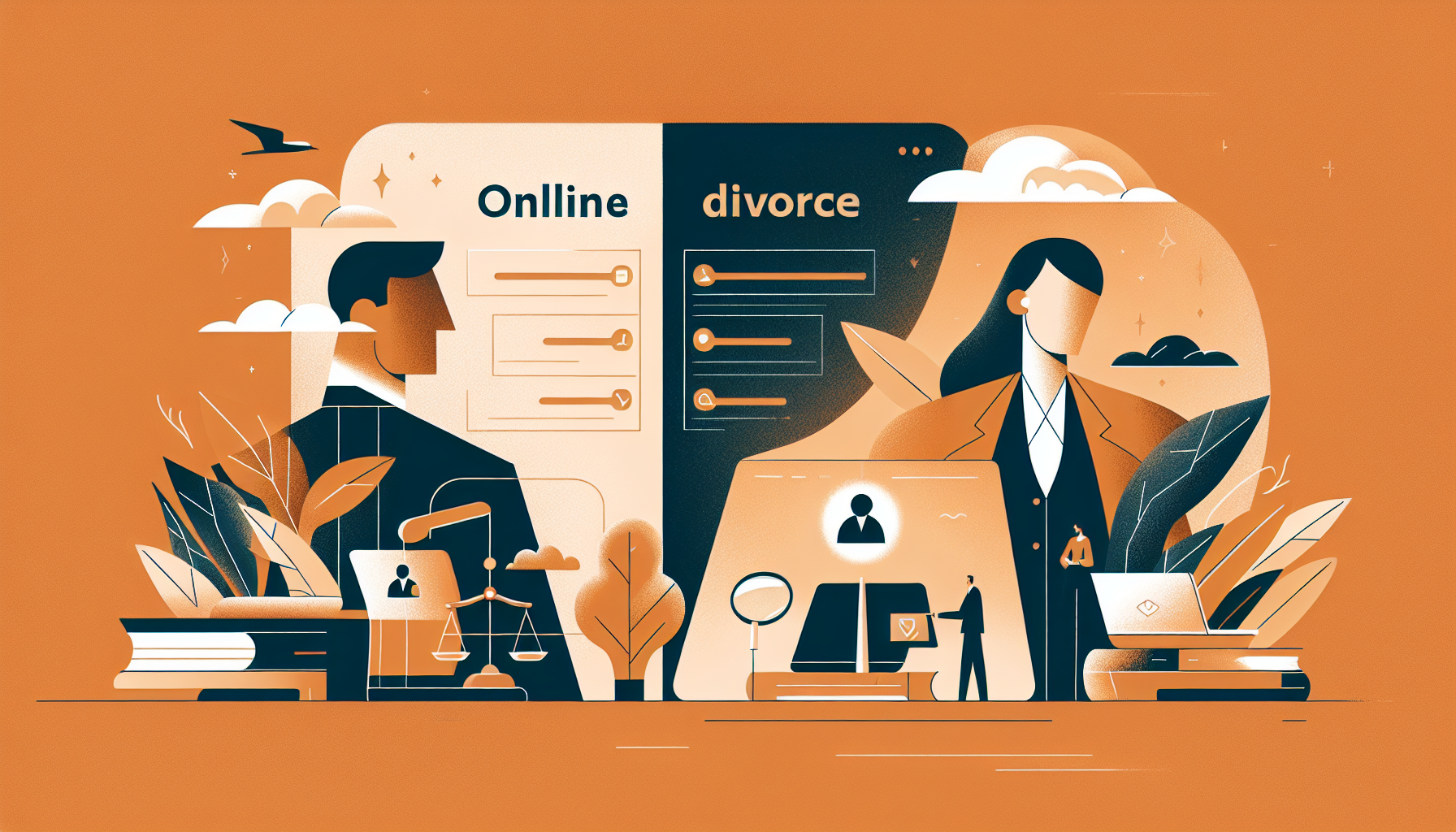 Divorce en ligne vs traditionnel : comparaison complète