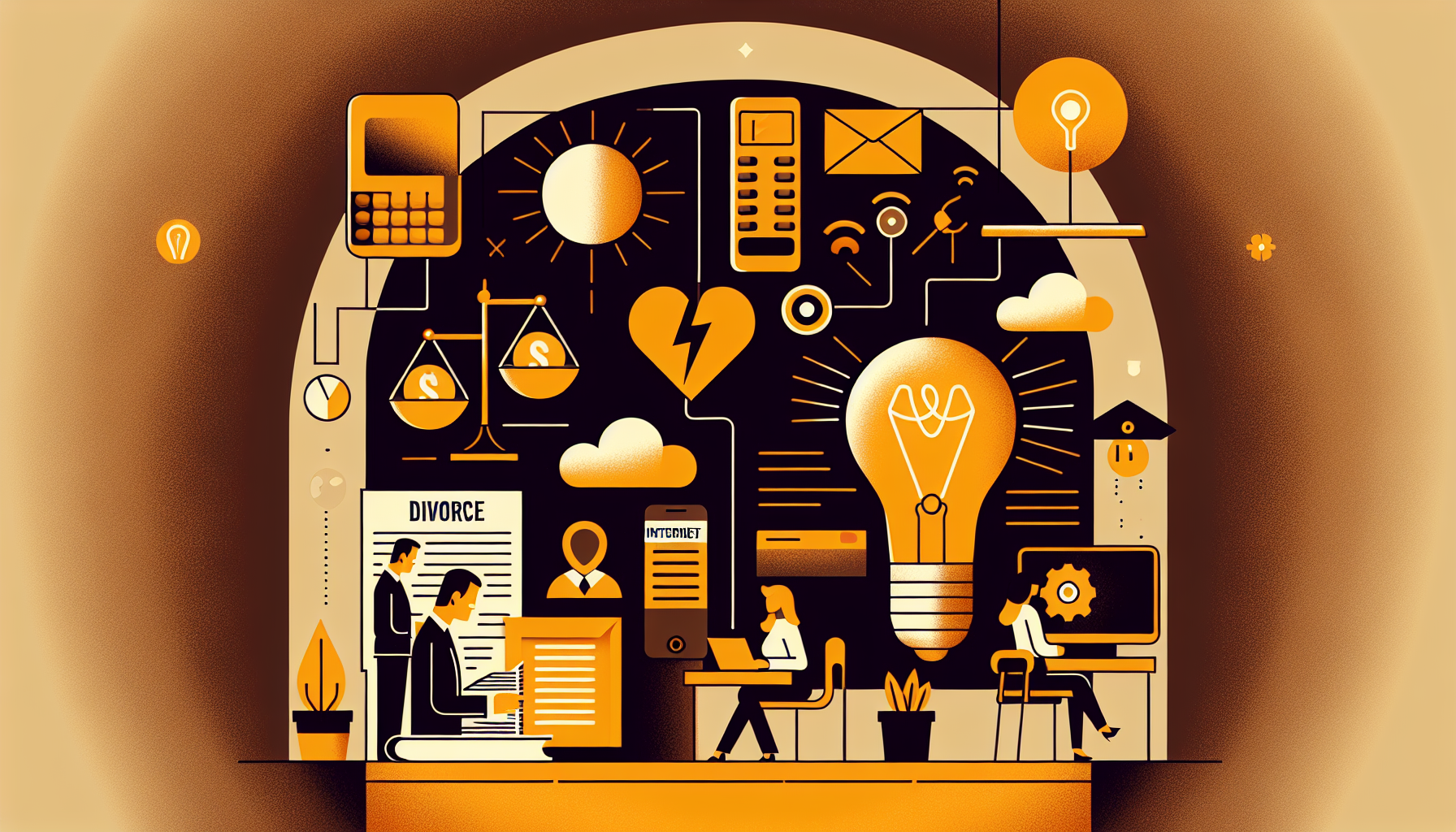 Divorce et abonnements : téléphone, internet, énergie