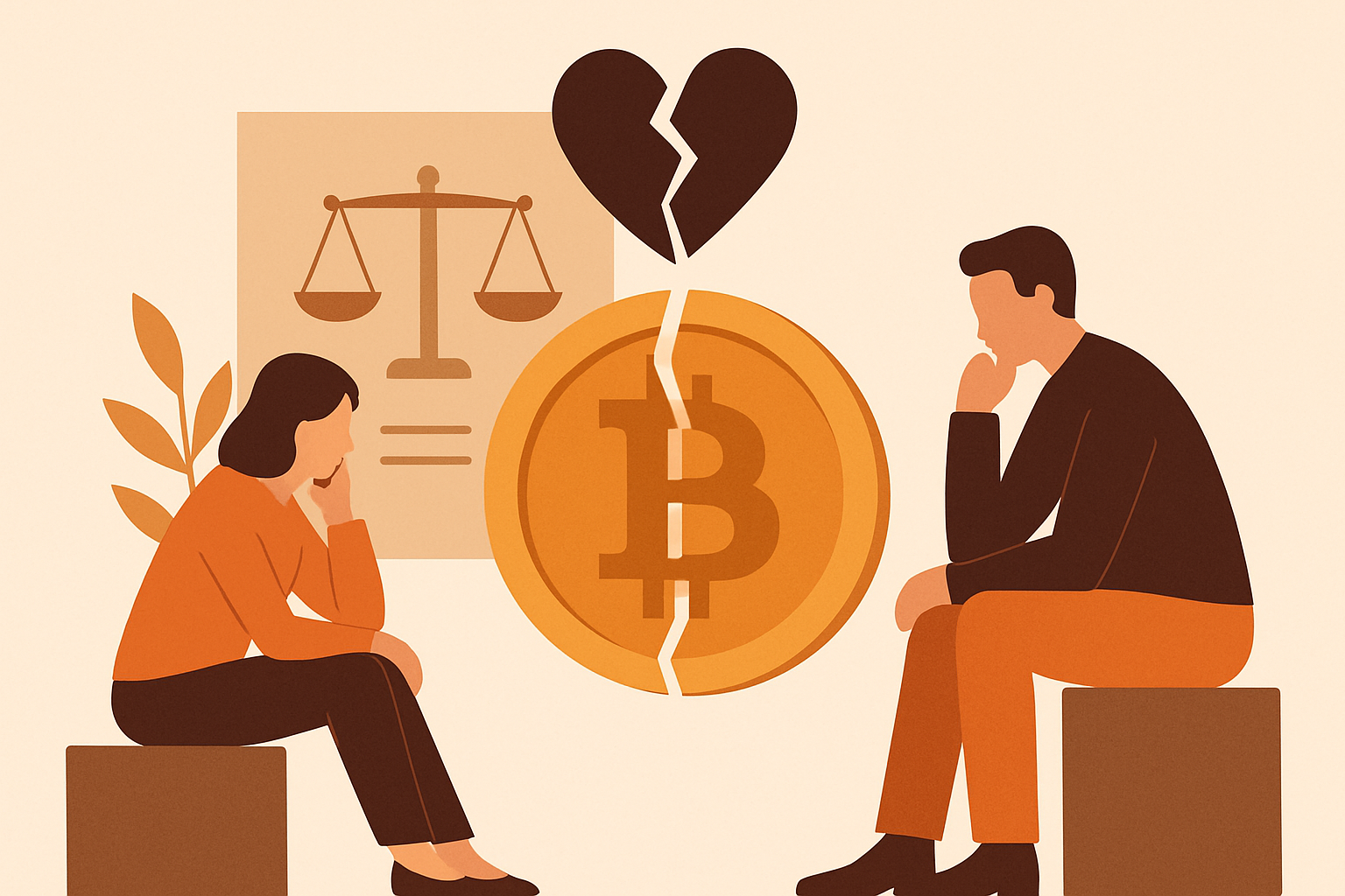 Divorce et cryptomonnaies : déclarer et partager en 2026