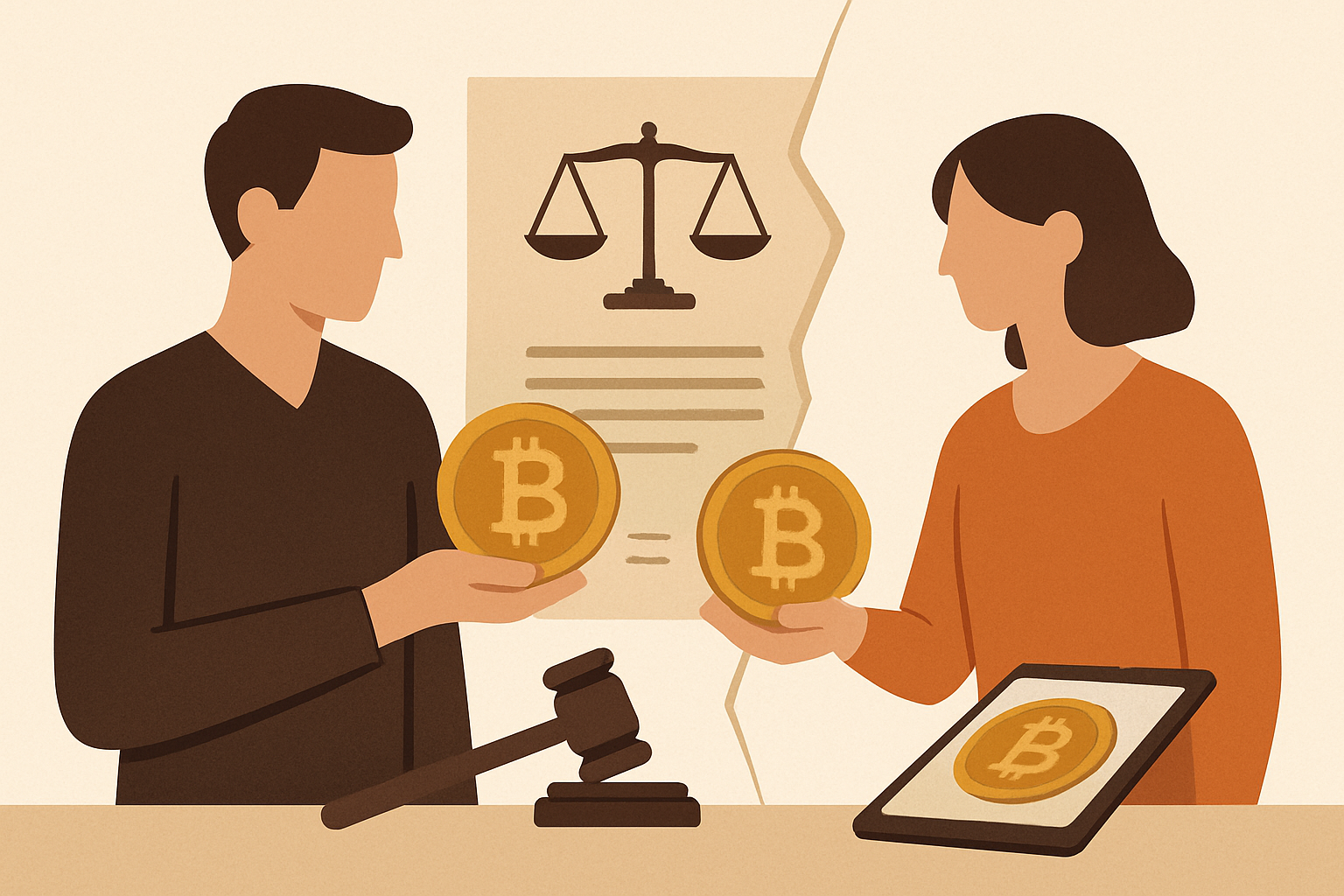 Divorce et cryptomonnaies : partager les actifs numériques 2026