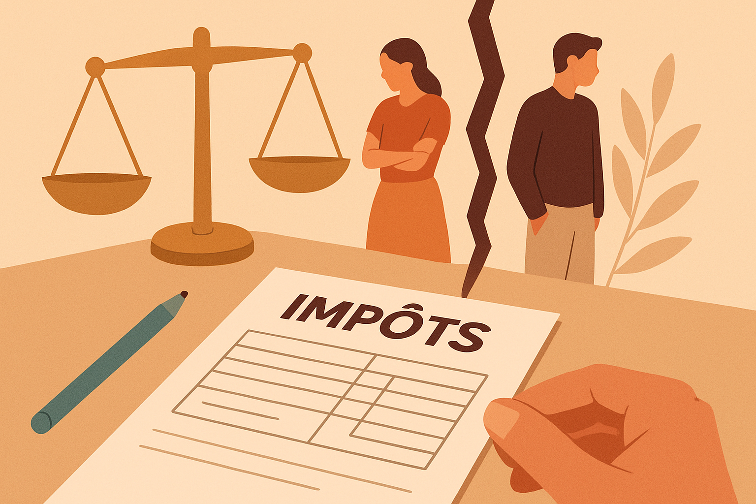 Divorce et impôts : déclaration de revenus l'année du divorce