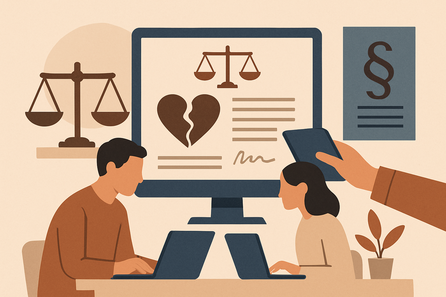 Divorcer à l'amiable en ligne : possibilités et limites 2026