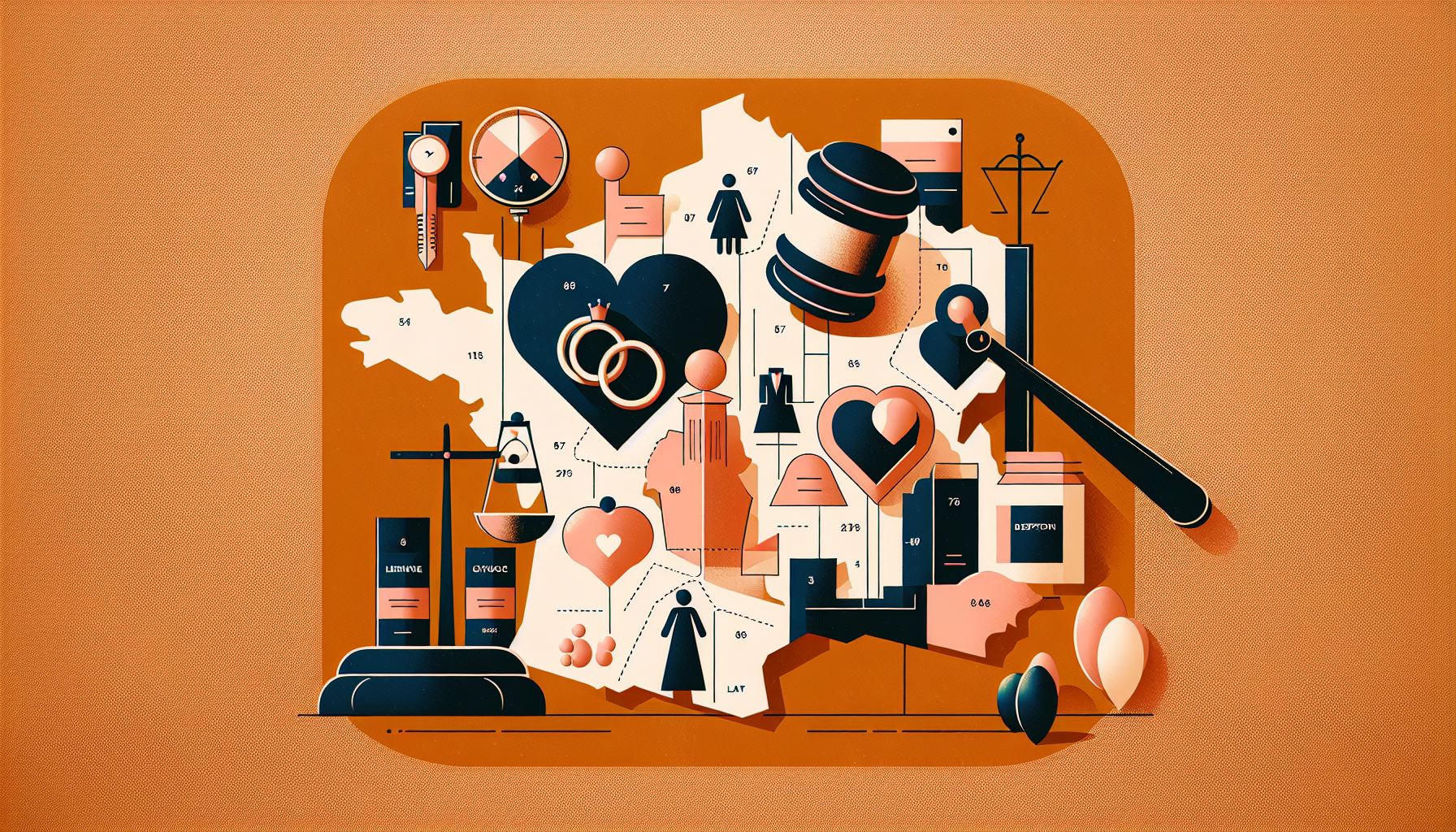 Frais de notaire pour divorce : comparatif par département