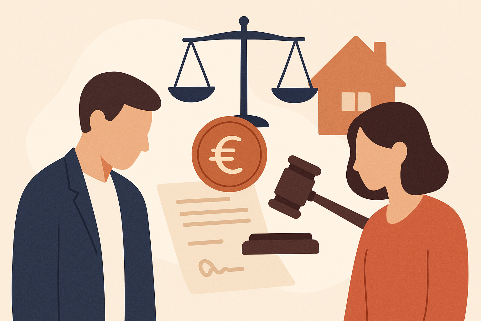 Pension alimentaire divorce amiable : calcul 2026