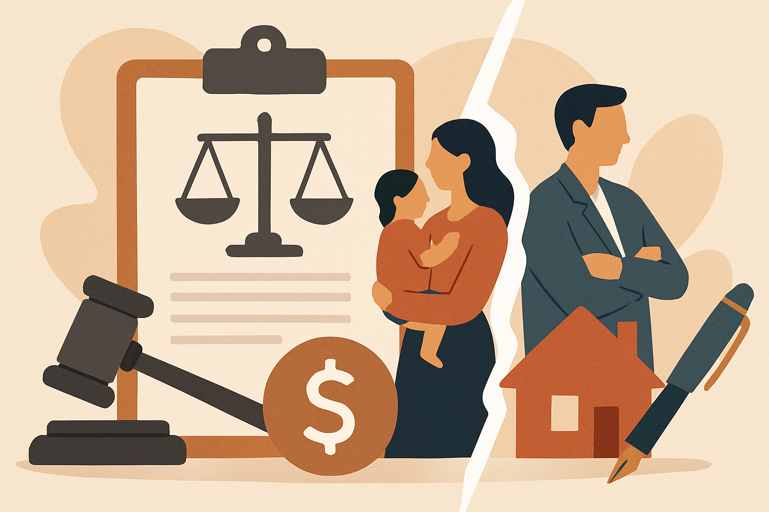Pension alimentaire divorce amiable : calcul 2026