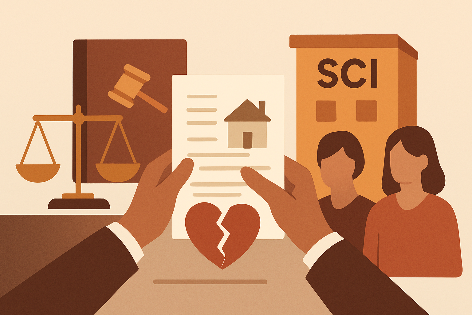 SCI et divorce : sort des parts sociales en 2026